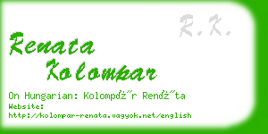 renata kolompar business card